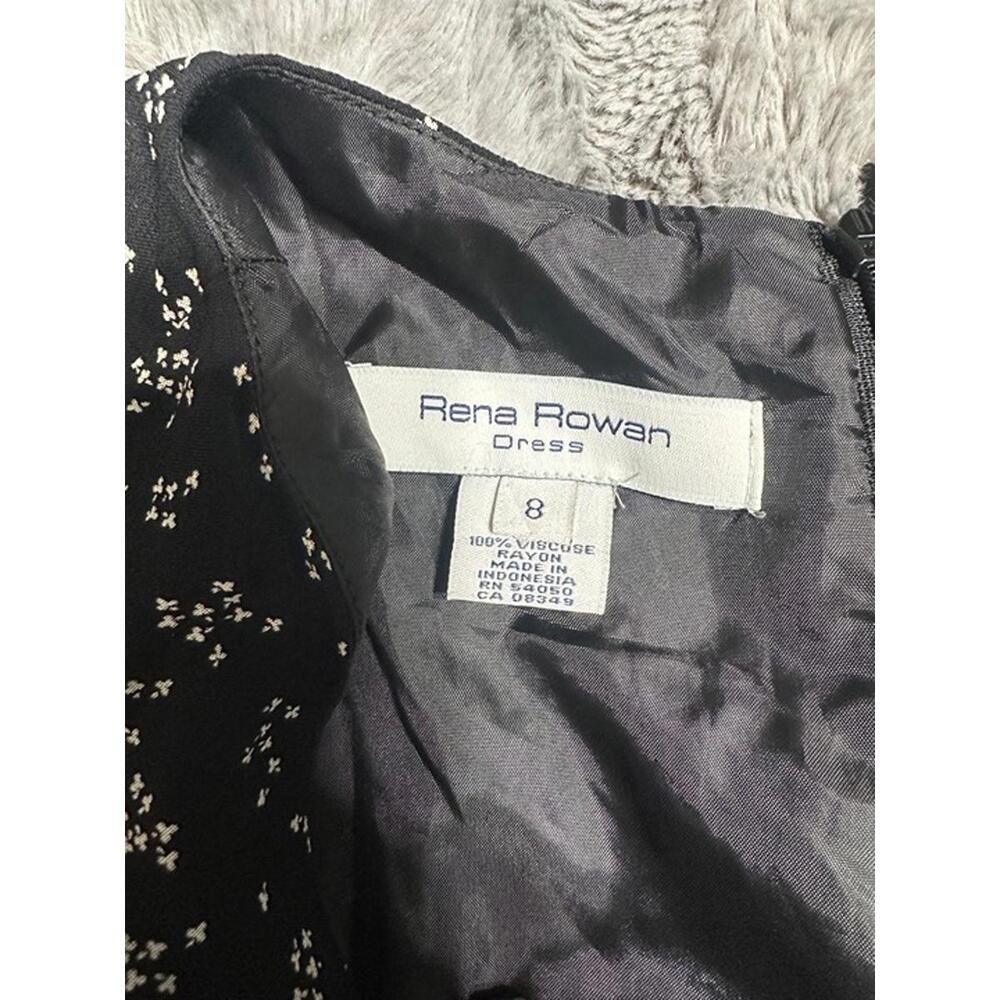 Rena Rowan Black Floral Maxi Dress – Size 8 - Picture 3 of 3